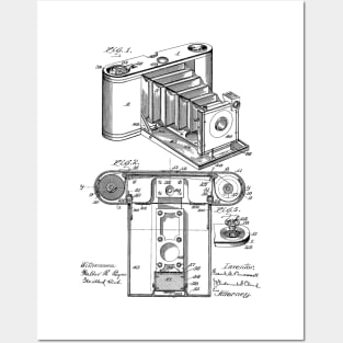 Photographic Camera Vintage Patent Hand Drawing Posters and Art